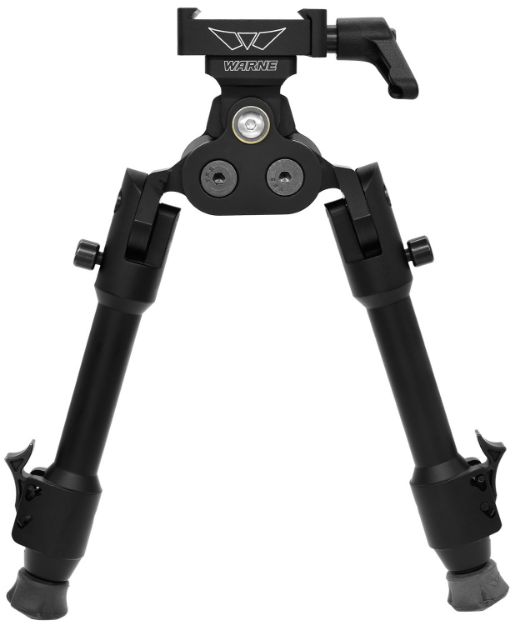 Picture of Warne 7924M Skyline Pro Bipod  Black Anodized ARCA Interface Head with Precision Legs