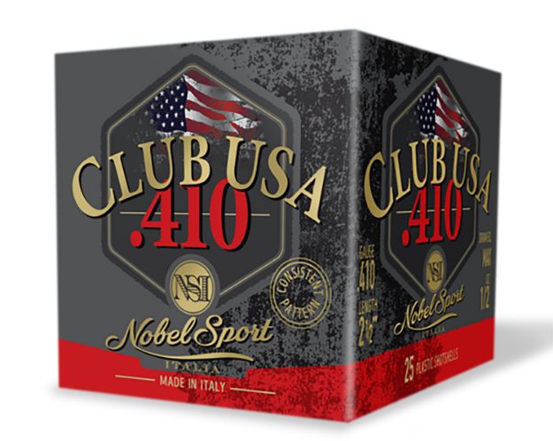 Picture of Nobel/eurosports Llc ANS41275  Club USA 410Gauge 2.50" 1/2oz 7.5Shot 25 Per Box/10 Case