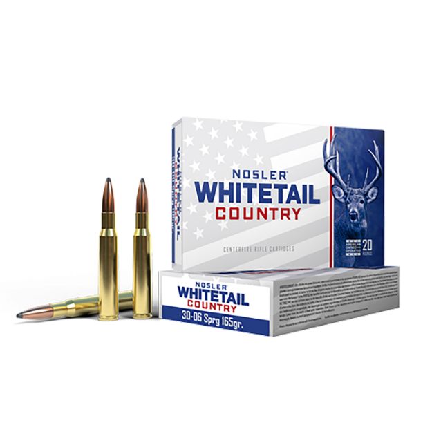 Picture of Nosler 40125 Whitetail Country  30-06Springfield 165gr Spitzer Boat Tail 20 Per Box/10 Case