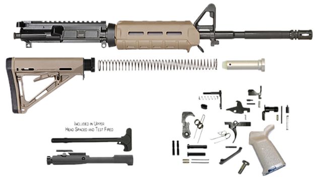 Picture of Del-Ton Inc RKT100MLOKDE  Rifle Kit 16" Manganese Phosphate Barrel 7075-T6 Aluminum Hard Coat Anodized Receiver