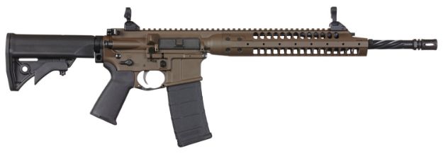 Picture of LWRC ICA5R5CK16 Individual Carbine A5 5.56x45mm NATO 16.10" 30+1 Flat Dark Earth Cerakote Black Adjustable Stock Black Magpul MOE+ Grip