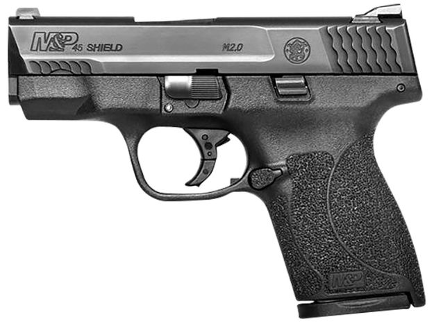 Picture of Smith & Wesson 11531 M&P Shield M2.0 Micro-Compact 45 ACP 6+1/7+1 3.30" Black Stainless Steel Barrel & Serrated Slide, Matte Black Polymer Frame Black Textured Grip