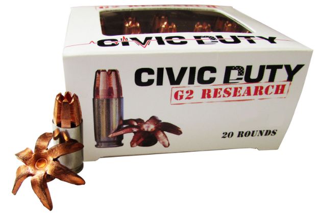 Picture of G2 Research G00617 Civic Duty  45ACP 164gr Copper Expansion Projectile 20 Per Box/25 Case