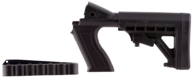 Picture of Archangel AA50088 Tactical Pistol Grip Stock  Black Synthetic 6 Position with Shell Holder for 12 Gauge Mossberg 500, 590; Maverick 88