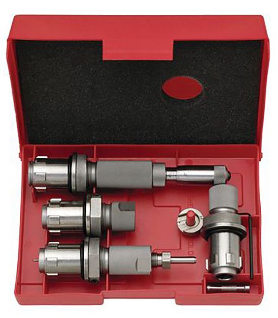 Picture of Hornady 546452 Custom Grade Series V 4 Die Set for 450 Bushmaster Includes Sizer Seating Expander Taper Crimp