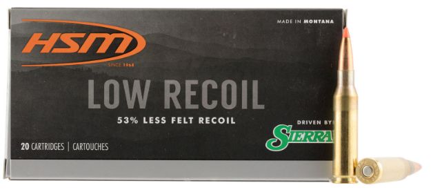 Picture of HSM 7MM0810N Low Recoil  7mm-08 Rem 140 gr Orange Polymer Tip 20 Per Box/ 25 Case