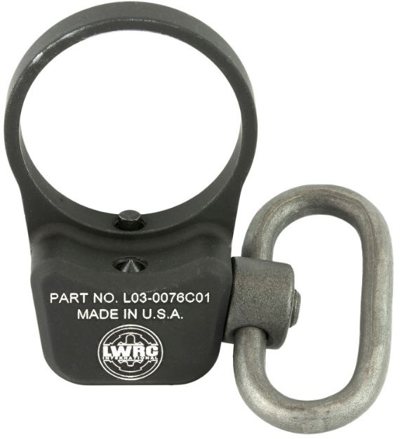 Picture of LWRC 2000072A01 LWRCI Ambi QD Sling Mount with QD Swivel Black Metal