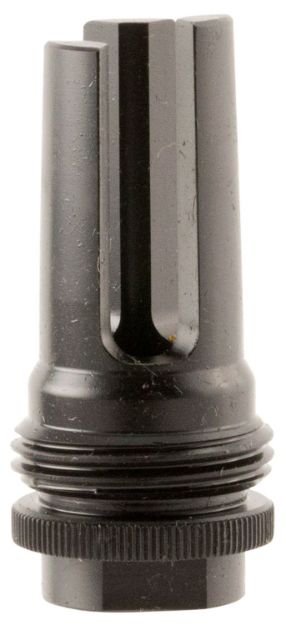 Picture of SilencerCo AC1562 ASR Flash Hider Black Steel with 1/2"-36 tpi Threads for 9mm