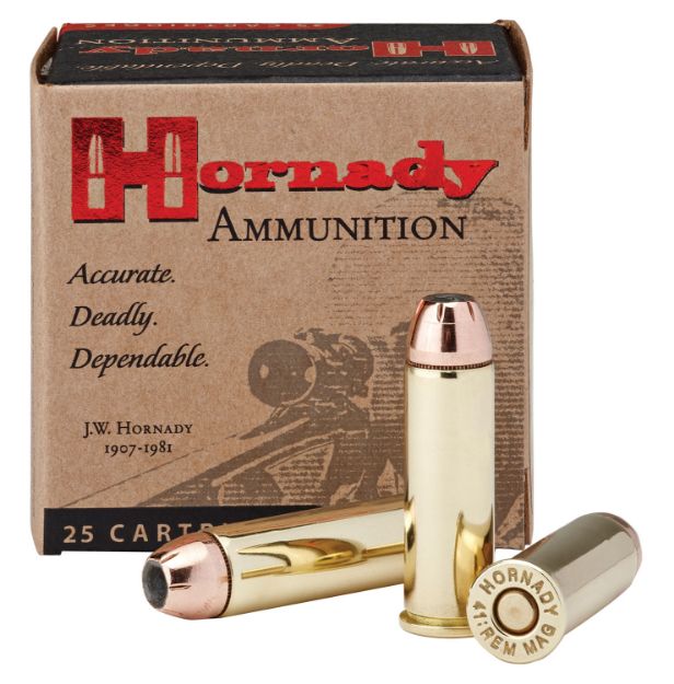 Picture of Hornady 9077 Custom  41RemMag 210gr Hornady XTP Hollow Point 20 Per Box/10 Case