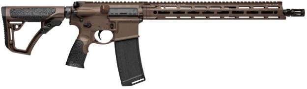 Picture of Daniel Defense 0212802338047 DDM4 V7 5.56x45mm NATO 30+1 16" Threaded Barrel w/Flash Suppressor, Mil-Spec Brown Cerakote, 6 Position Stock w/SoftTouch Overmolding