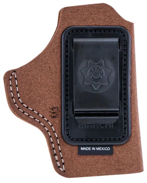 Picture of Bianchi 10376 6C  IWB Tan Leather Belt Clip Fits 2-3" Barrels Ruger/Colt/S&W K Frame Right Hand