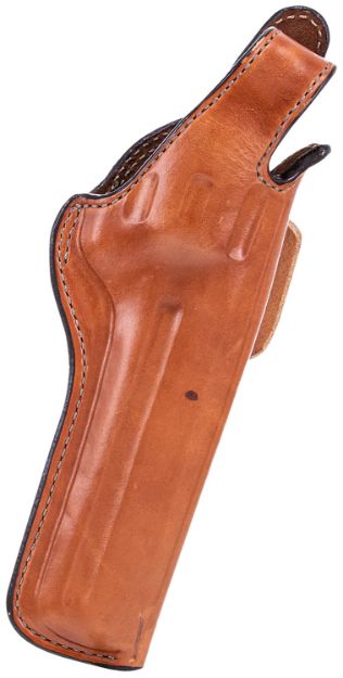 Picture of Bianchi 10309 5BHL Thumbsnap  OWB Size 08 Tan Leather Belt Loop Fits S&W N Frame/Colt Anaconda 4" Barrel Right Hand