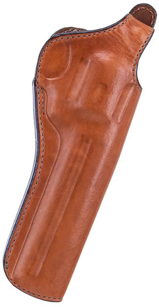 Picture of Bianchi 12678 111 Cyclone Belt Holster Size 03 OWB Open Bottom Style made of Leather with Tan Finish, Strongside/Crossdraw & Belt Loop Mount Type fits 4" Barrel S&W K-Frame for Right Hand