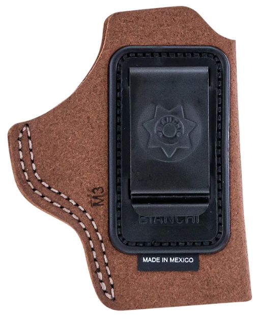 Picture of Bianchi 10380 6C  IWB Tan Leather Belt Clip Fits 2" Barrels/Ruger/Colt Charter Arms Right Hand