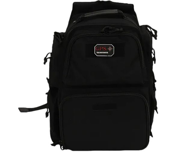 Picture of GPS Bags 1812BPB Executive Backpack Black Holds 5 Handguns