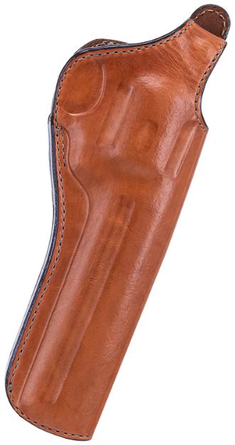 Picture of Bianchi 12688 111 Cyclone Belt Holster Size 09 OWB Open Bottom Style made of Leather with Tan Finish, Strongside/Crossdraw & Belt Loop Mount Type fits 8.3" Barrel Colt Anaconda for Right Hand