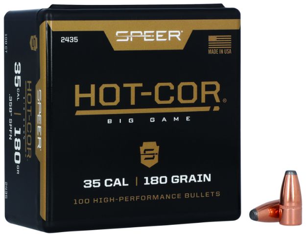 Picture of Speer 2435 Hot-Cor  35Cal 180gr Spitzer Soft Point 100 Per Box/5 Case