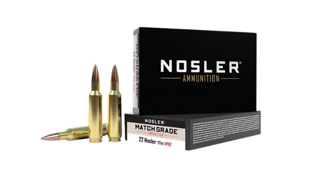 Picture of Nosler 60016 Match Grade  22Nosler 77gr Custom Competition Hollow Point Boat Tail 20 Per Box/10 Case