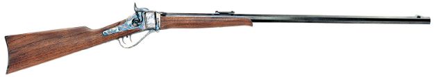 Picture of Chiappa Firearms 920025 1874  45-70 Gov 1rd, 32" Blued Octagon Barrel, Color Case Hardened Steel Oiled Checkered Walnut, Fixed Checkered w/ Patch Box Stock, Right Hand