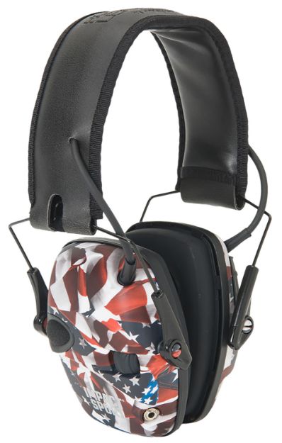 Picture of Howard Leight R02530 Impact Sport Electronic Muff 22 dB Over the Head Classic One Nation Adult 1 Pair