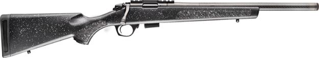 Picture of Bergara Rifles BMR002 BMR  Full Size 22 LR 5+1/10+1 18" Matte Blued Carbon Fiber/Steel Threaded Barrel & Drilled & Tapped Steel Receiver, Fixed Black/Gray Speckled Synthetic Stock