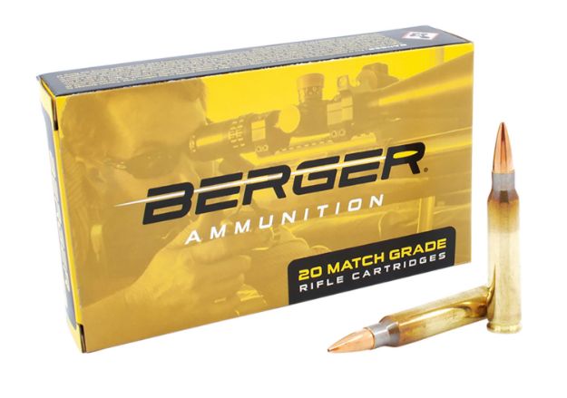 Picture of Berger Bullets 23020 Target Rifle 223Rem 73gr Boat Tail 20 Per Box/10 Case