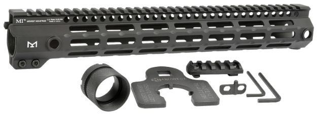 Picture of Midwest Industries MIG4M14 Tactical G4M Handguard AR-15 Black Hardcoat Anodized Black 14" 6061-T6 Aluminum M-LOK