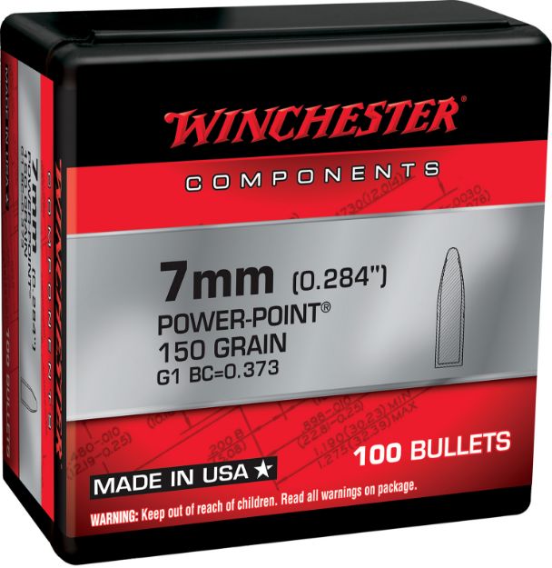 Picture of Winchester Ammo WB7PP150X Centerfire Rifle  7mm 150gr Power Point 100 Per Box/10 Case