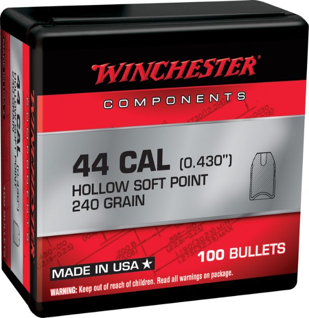 Picture of Winchester Ammo WB44SP240X Centerfire Handgun Reloading 44Special 240gr Soft Point 100 Per Box/10 Case