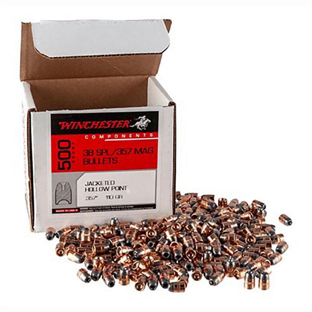 Picture of Winchester Ammo WB38HP110D Centerfire Handgun Reloading 38Cal 110gr Jacketed Hollow Point 500 Per Box/4 Case