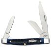 Picture of Case 02806 Stockman  Medium 2.42"/1.58"/1.57" Folding Clip/Sheepsfoot/Pen Plain Mirror Polished Tru-Sharp SS Blade/Rogers Corn Cob Jigged Blue Bone Handle