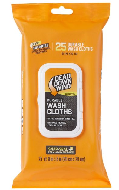 Picture of Dead Down Wind 1355 Wash Cloths Value Pack 8" X 8" Unscented 25 Count