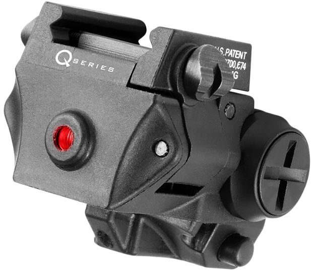 Picture of iProtec 6116 SC-R Laser Q-Series Black/Red Laser 5.0 mW Output 635nM Wavelength, Compact/Subcompact Pistols, Accessory Rail Mount