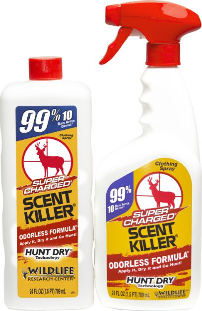 Picture of Wildlife Research 559 Super Charged Scent Killer Combo Odor Eliminator, Odorless Scent 24 oz Trigger Spray