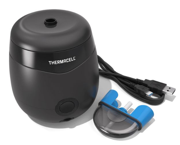 Picture of Thermacell E55X E-Series Rechargeable Repeller Charcoal Gray Effective 20 ft Odorless Scent Repels Mosquito Effective Up to 12 hrs