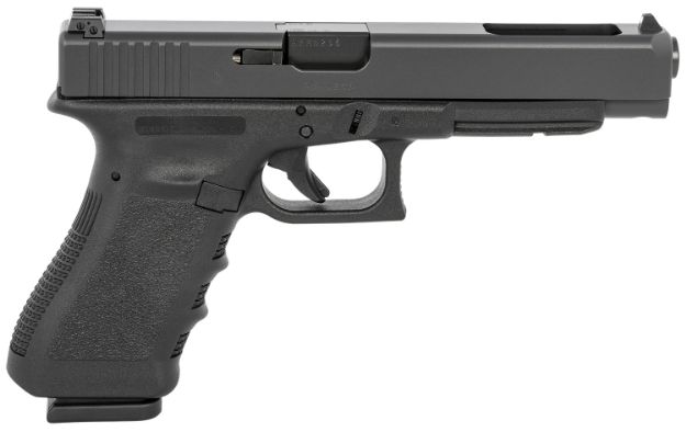 Picture of Glock UI3430103 G34 Gen3 Competition 9mm Luger  5.31" Barrel 17+1,  Black Frame & Slide, Finger Grooved Rough Texture Grip, Adjustable Sights, Safe Action Trigger (US Made)