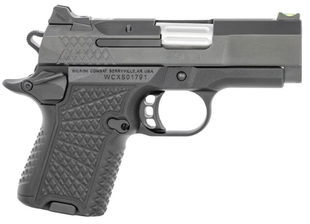 Picture of Wilson Combat SFX9SC3A SFX9 Sub-Compact 9mm Luger 10+1 15+1 3.25" Stainless Steel Barrel, Black DLC Serrated Stainless Steel Slide, Black Aluminum Frame w/Beavertail