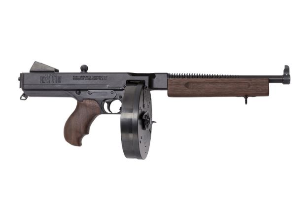 Picture of Thompson TA510D 1927A-1 Deluxe 45 ACP Caliber with 10.50" Barrel, 10+1 Capacity (Drum), Blued Metal Finish, Walnut Grip Right Hand