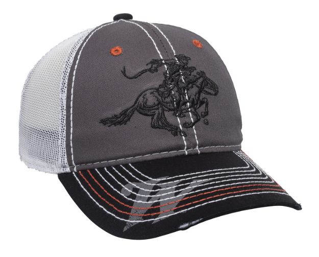 Picture of Outdoor Cap WIN35B Winchester Cap Cotton Twill Black/Charcoal/White Unstructured OSFA