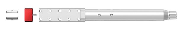 Picture of Real Avid AVAR10LLVB Lug-Lok Upper Vise Block Natural Aluminum w/ Stainless Steel Pins for AR-10