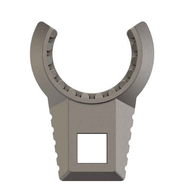 Picture of Real Avid AVMFDRBNW Master -Fit Delta Ring Barrel Nut Wrench Titanium/Stainless Steel for AR-Platform