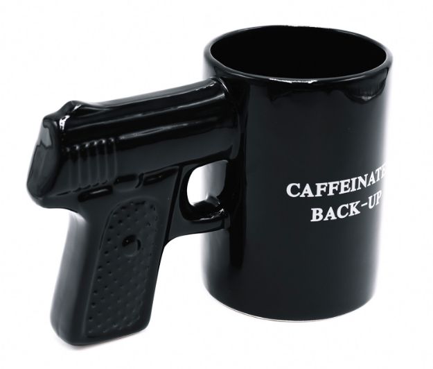 Picture of Caliber Gourmet CBGM1049 Caliber Gourmet Gun Mug Black Ceramic Pistol