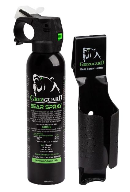 Picture of UDAP 260GG2 Griz Guard Bear Pepper Spray Black Effective 30 ft 9.2 oz Spray Bottle Repels Bears 2 pack