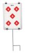 Picture of Caldwell 110005 Ultra Portable Target Stand Black/Red/White Steel Silhouette/Shapes Standing Includes 8 Silhouette Targets/8 Sight-In Targets