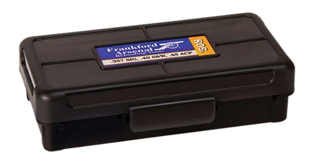 Picture of Frankford Arsenal 1083790 Hinge-Top Ammo Box 270Win/280Cal/25-06Rem Black Polymer 50rd