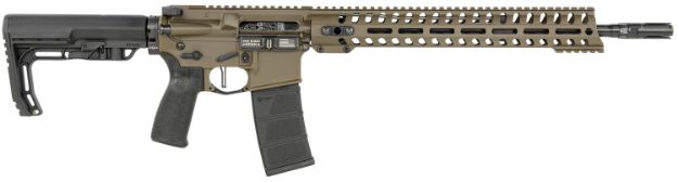 Picture of Patriot Ordnance Factory 01752 Minuteman Direct Impingement 5.56x45mm NATO 16.50" 30+1 Patriot Brown Rec/14.5" M-Lok Handguard Black Nitride Barrel Black Polymer Grip 6 Position MFT Stock