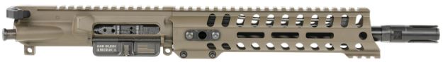 Picture of Patriot Ordnance Factory  Minuteman Complete Upper 5.56x45mm NATO 10.50" Black Nitride Barrel Aluminum Patriot Brown Receiver 9" M-LOK Handguard Lo Pro DI Gas Block (Mid Length)