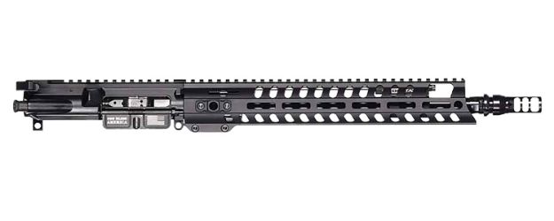 Picture of Patriot Ordnance Factory  Renegade + Complete Upper 5.56x45mm NATO 10.50" Black Nitride Barrel Aluminum Black Anodized Receiver 9" M-LOK Handguard Adjustable Block