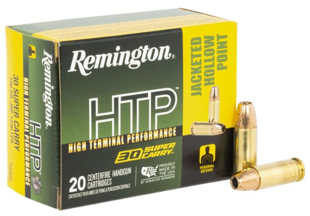 Picture of Remington Ammunition R20019 HTP  30SuperCarry 100gr Jacketed Hollow Point 20 Per Box/10 Case