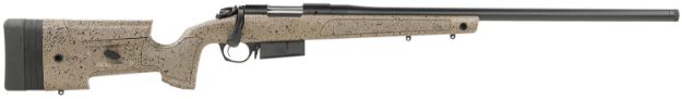 Picture of Bergara Rifles B14S359C B-14 HMR 6.5 PRC 3+1 24" Graphite Black Cerakote Barrel, Black Speckled Brown Molded w/Mini-Chassis, Adjustable LOP & Cheek Piece Stock